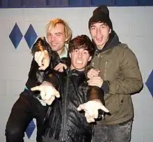 New Politics at the Diamond Ballroom in Oklahoma City in 2010. From left to right: Søren Hansen, Louis Vecchio, David Boyd.