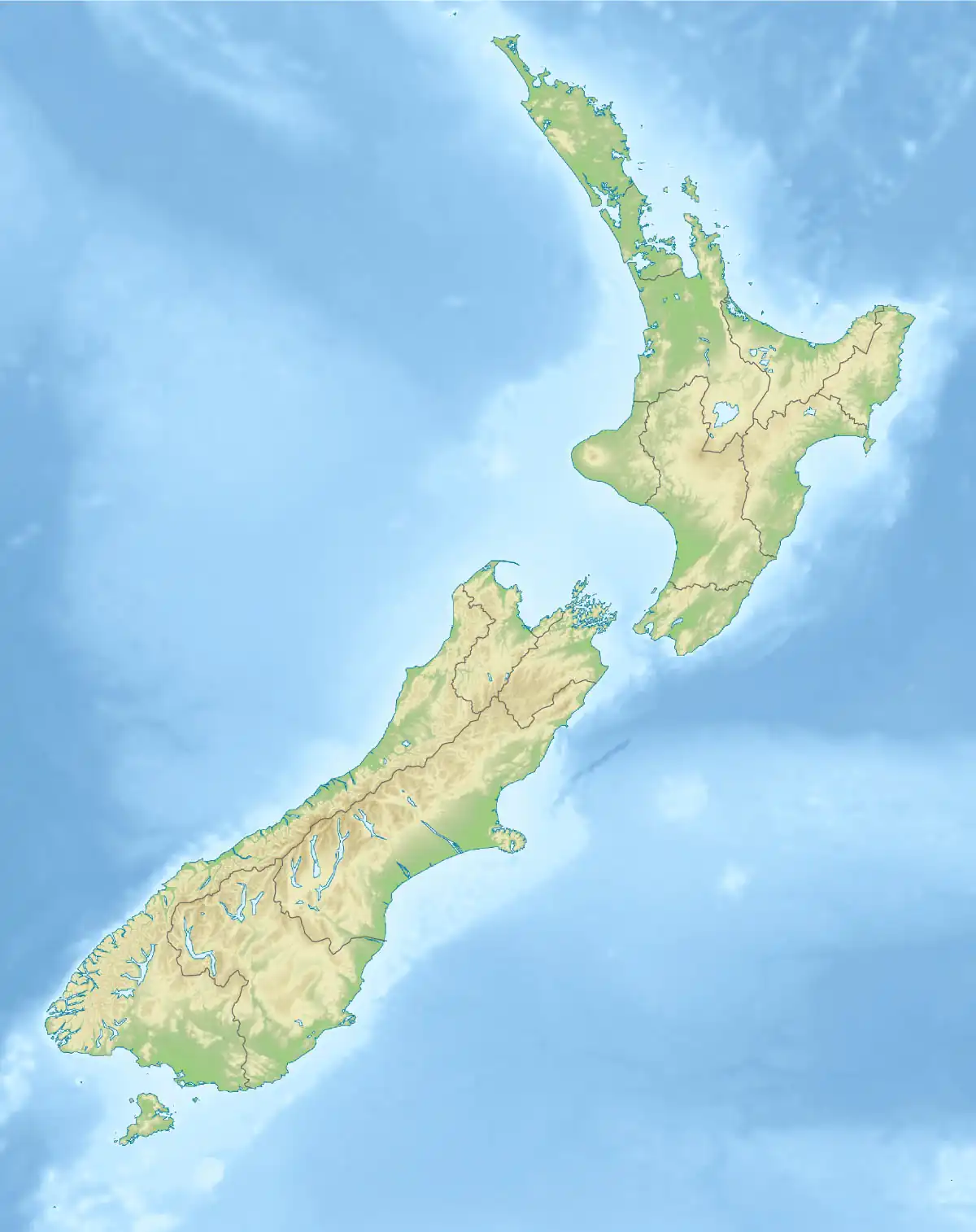 Location of Lake Mapourika