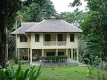 The house as seen from outside.