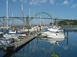 Port of Newport and Yaquina Bay Bridge (U.S. Route 101)