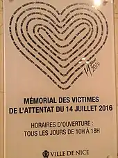 Mémorial des victimes de l'attentat du Juillet 2016 (Ville de Nice)