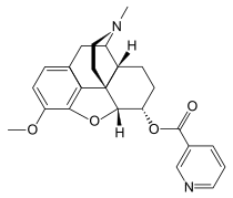 Chemical structure of nicodicodeine.