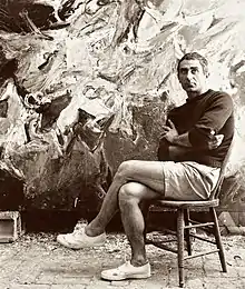 Painter Nicolas Carone in the late 1950s