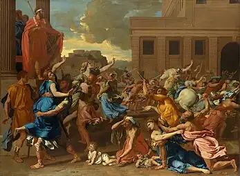 Nicolas Poussin, The Rape of the Sabine Women (1637) Metropolitan Museum of Art