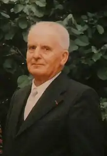 Geologist and paleontologist Nicolas Théobald in Besançon in 1976