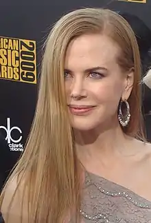 A photograph of Nicole Kidman attending the 37th Annual American Music Awards in 2009