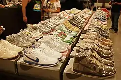 Rows of Nike SBs