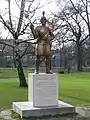 A statue of Nikola IV Zrinski in the park