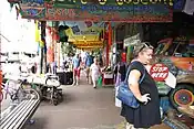 Nimbin main street, February 2014 (1), showing appearance before the 2014 fire which destroyed several buildings