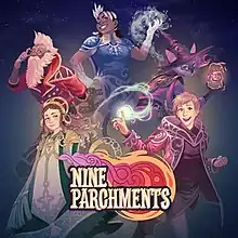 Nine Parchments logo