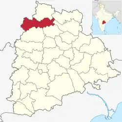 Location in Telangana