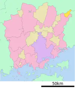 Location of Nishiawakura