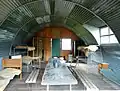 Interior of the Nissen hut at the German Tank Museum