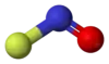 Ball and stick model of nitrosyl fluoride