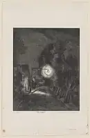 Nocturne, c.1936,  etching