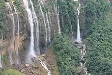 Noh Kalikai falls near cherrapunjee