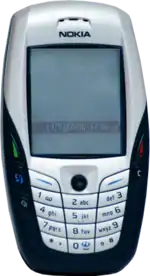 Nokia 6600 (2003) with a VGA camera, Bluetooth and expandable memory.