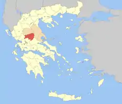 Karditsa within Greece