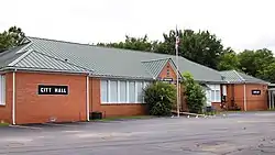 City hall and library