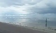 Panorama from the artwork on the Wadden Sea