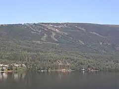 The slopes looking across Krøderen