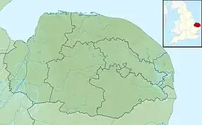 Location in Norfolk, England