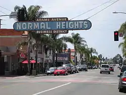 Looking west down Adams Avenue