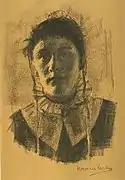 Portrait of a Basque Woman, 1896, lithograph