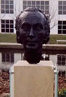 Bust of MacCaig at Edinburgh Park