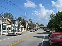 Main Street in North Creek Business District.