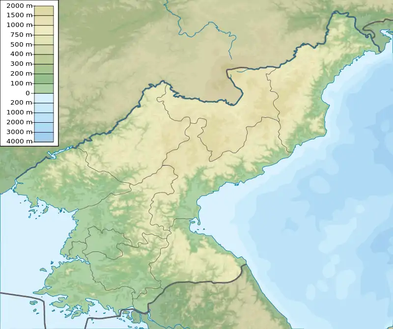 Changjin is located in North Korea