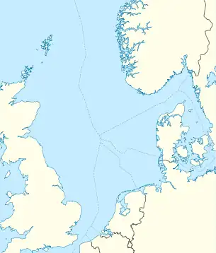 Battle is located in North Sea