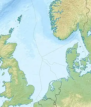 Miller oilfield is located in North Sea