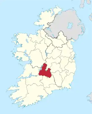 Location of North Tipperary