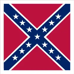 Battle flag of the Army of Northern Virginia (largely viewed as a hate symbol)