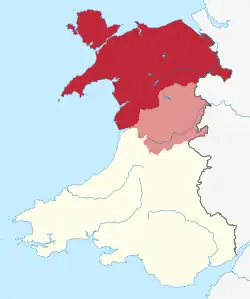 North Wales map