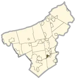 Location of Old Orchard in Northampton County, Pennsylvania