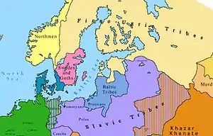 Image 8Swedish tribes in Northern Europe in 814 (from History of Sweden)