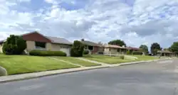 Residential street scene in Northwest