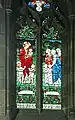 NorthWest window in apse, depicting "suffer the little children". Memorial to George Melly (d. 1894)