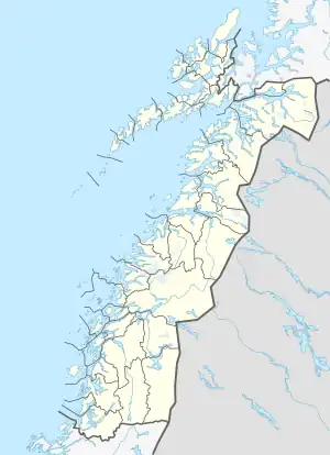 Iptojávri is located in Nordland