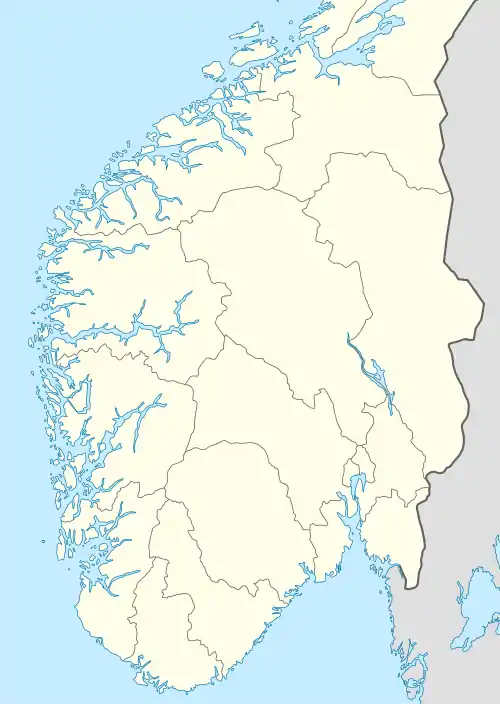 2010 Norwegian First Division is located in Norway South