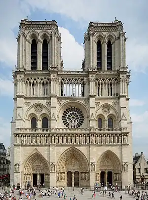 Notre-Dame Cathedral, Paris, by various architects, begun in 1163