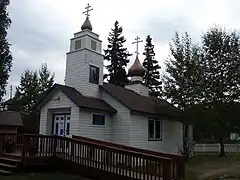 New St. Nicholas Russian Orthodox Church (1962) at Eklutna, in 2009