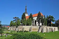 Church of the Nativity of the Virgin Mary in Nové Mesto nad Váhom funded by Ścibor from Ściborzyce.