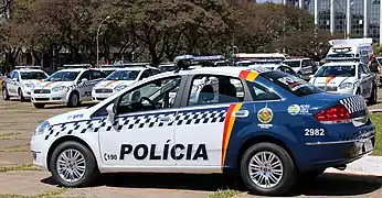 Patrol car Fiat Linea PMDF.