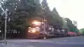 Norfolk Southern westbound train on the Lehigh Line passing through a crossing near Flemington, New Jersey, Picture 2