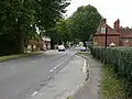 View northwest of the main road in Nuneham Courtenay village.