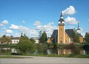 The St. Birgitta Church in Nykarleby