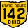 State Route 142 marker